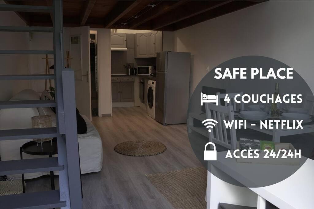 Saafeplace-4Pers-Wifi-Keybox-24Sur7 Étampes Extérieur photo